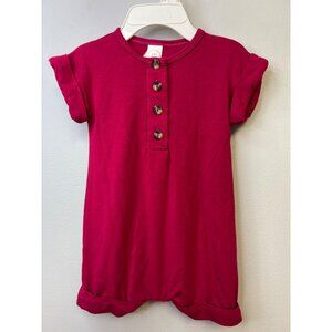 Girls Lou Lou Pink Romper - Size 6/12 Months